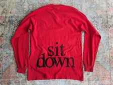 Vtg 90s James Sit Down Single Stitch Long Sleeve Band T-Shirt Tee Britpop L/XL