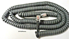 Gray 25Ft Snom IP Phone Long Handset Cord D710 D720 D745 D760 VoIP Curly Coil