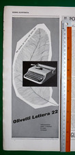 Pubblicità Olivetti LETTERA 22 macchina da scrivere portatile 11/1952