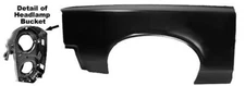 1967 Pontiac GTO, LeMans & Tempest Front Fender - LH New