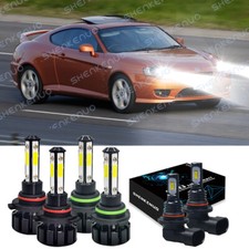 For Hyundai Tiburon 2003 2004 2005 2006 Combo 6pcled Headlight Fog Light Bulbs