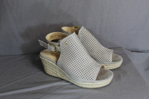 Sandalias usadas Liz Claiborne para mujer textil tacón de cuña superior talla 6M - Imagen 2 de 8