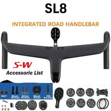 Distanziali stelo passante cavi interni manubrio bici strada integrato fibra di carbonio