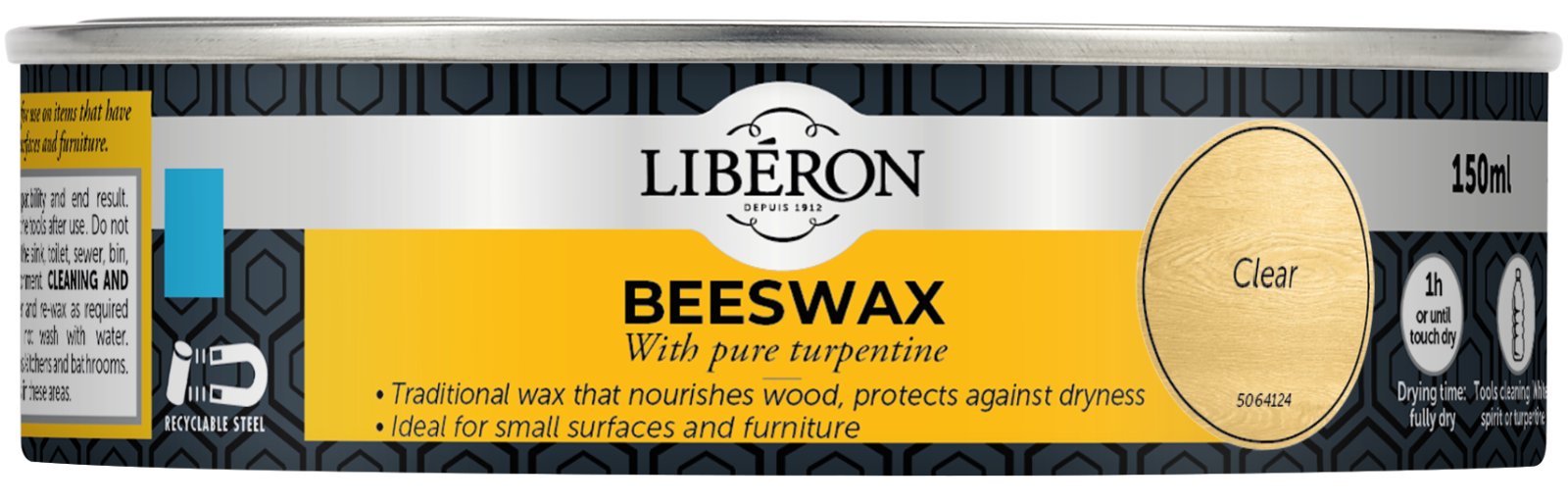 Liberon Beeswax Paste Clear 150ml