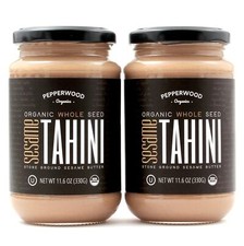 Organic Whole Sesame Tahini Paste - Unhulled 11.6 Ounce Pack of 2
