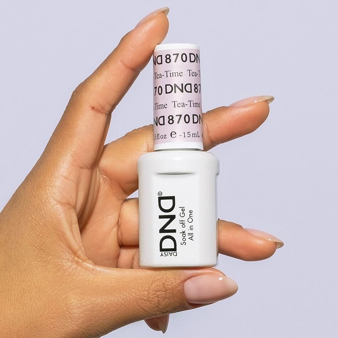 DND Gel Polish & Matching Nail Lacquer #870 Tea-Time