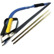 21" TAPER BOW SAW HEAVY DUTY TREE WOOD BRANCH LOG PRUNING GUARD +2 SPARE BLADES 