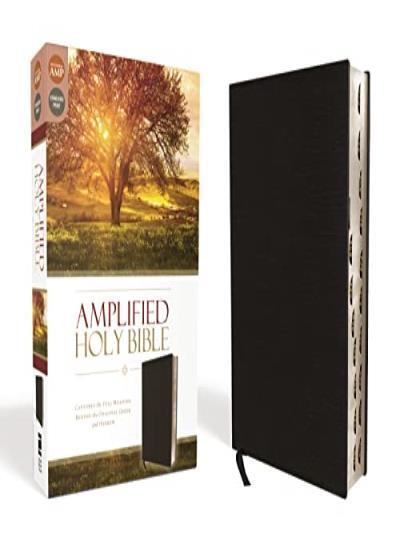 Riachristiecollections Amplified Holy Bible Bonded Leather Black Thumb Indexed Captures The Full Meaning Behind The Origin - Image 4