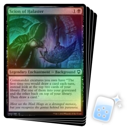 FOIL SCION OF HALASTER X4 Commander Legends: Battle For Baldur's Gate ...
