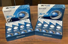 TAYLORMADE TP5 TWO DOZEN (24) NEW GOLF BALLS WHITE LOGO'D MF Free Shipping! 1010