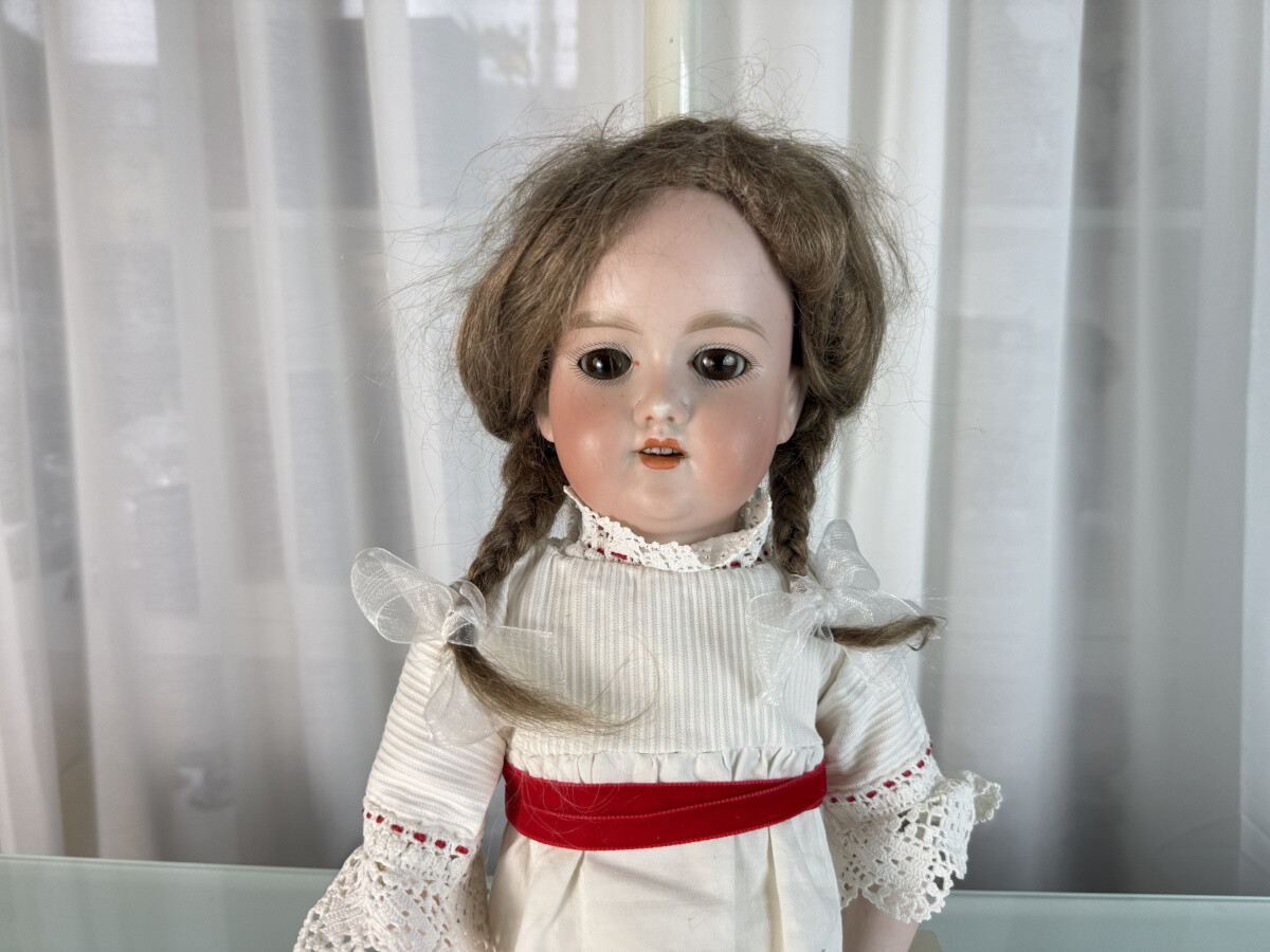 Poupée Ancienne Tête Porcelaine Schoenau & Hoffmeister – 52 Cm – Années 1900