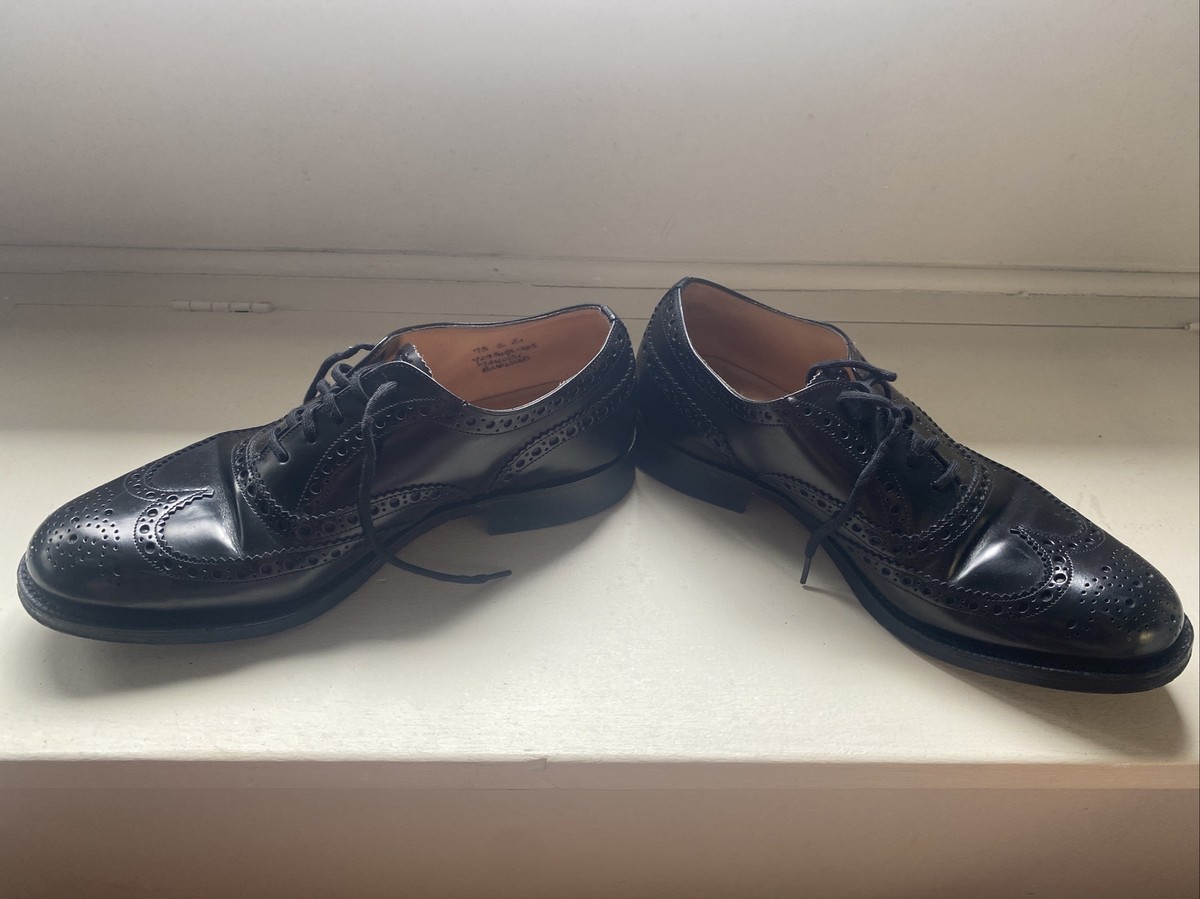Church's Burwood Polished Binder Oxford Brogue Black Shoes 75 G