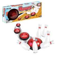 Waloo Sports Hover Bowling Set - LED Hover W/ Protective Bumper & 6 Bowling Pins