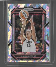 2023 Panini Prizm WNBA Cracked Ice Prizm #58 Cayla George Las Vegas Aces