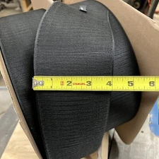 4" Velcro® Brand MIL-SPEC Black SEW-ON TYPE Hook - 1 YARD