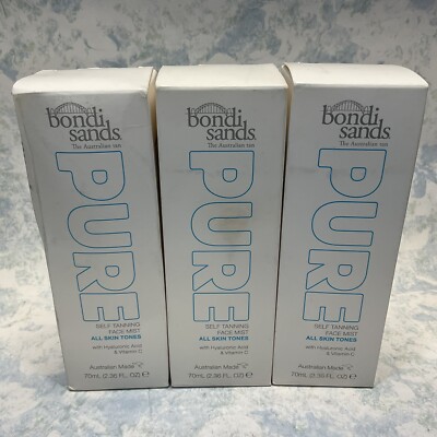 Bondi Sands Pure Self Tanning Face Mist 2.36oz ( Lot of 3 ) New