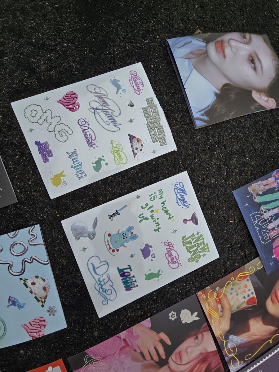 New Jeans OMG Ditto CD Message Cards Danielle Version stickers