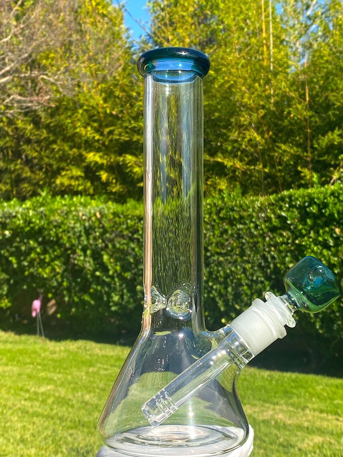10" Premium Glass Water Pipe Bong Bubbler Beaker Hookah W/ Ice Catcher