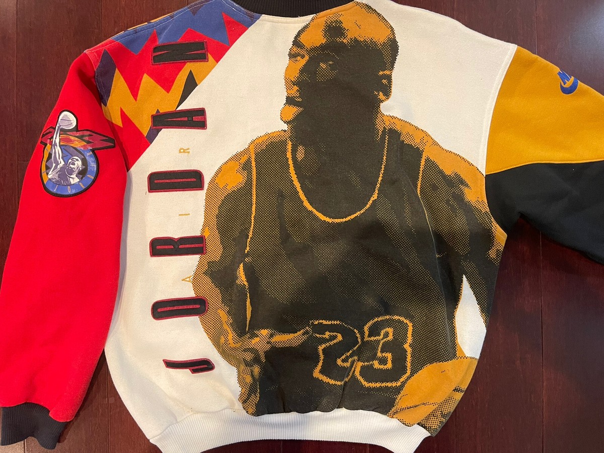 Vintage 90s Nike Air Jordan 23 Varsity Sweatshirt Flight Vintage 90s Nike Air Jordan 23 Varsity Sweatshirt Flight