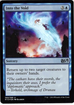Into the Void *FOIL Uncommon* Magic MtG x1 M15 MISPRINT (printing)