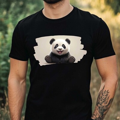 Baby Body Panda Silhouette Geschenk Größe 62-80 Bio Baumwolle