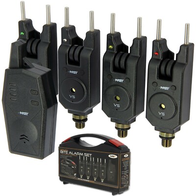 4 Stück VS Wireless Bissanzeiger Set SNAG BARS KARPFEN Angelgerät NGT SNAG BARS