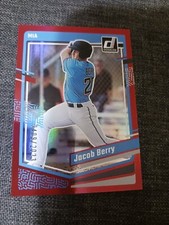 2023 Donruss Baseball Base Holo Red #135 Jacob Berry /2023 - Miami Marlins