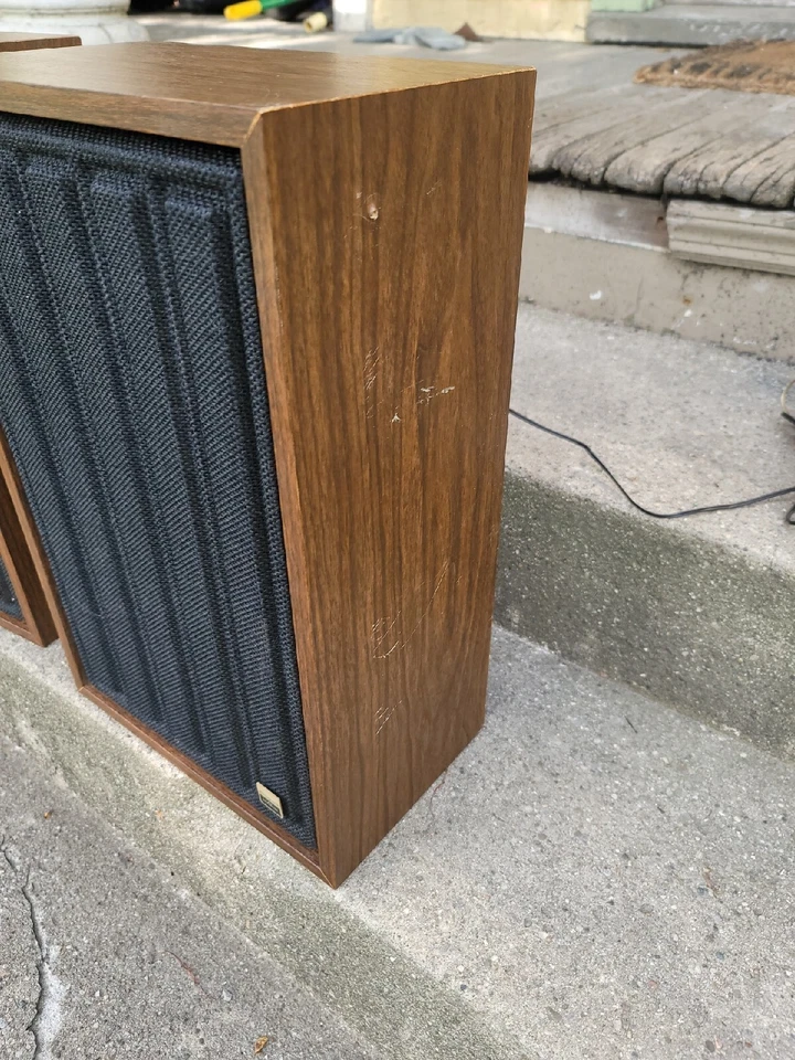 Altavoces Sylvania suspensión neumática vintage genuinos funcionando lote de 2 SA 508000 Foto 4 de 4