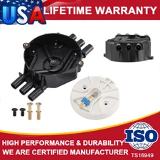 Ignition Distributor Cap & Rotor Kit for Chevy Cadillac GMC V6 4.3L DR475 New