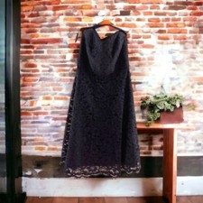 David's Bridal Women's Strapless Laced Navy Blue Dress Size 4