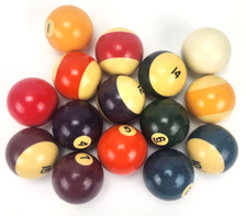 VINTAGE 2 1/4 INCH POOL BALLS U-PICK 1 TO 15 BALLS