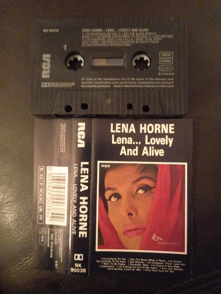 Lena Horne - Lena... Lovely And Alive - Cassette Tape Album - Image 2 of 4