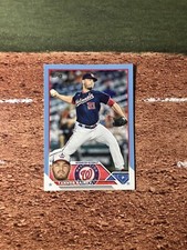 Tanner Rainey 2023 Topps Series 1 #80 Fathers Day Blue /50 Parallel SP Nationals