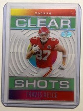 2021 Panini Illusions Travis Kelce Clear Shots Insert GREEN/emerald Chiefs
