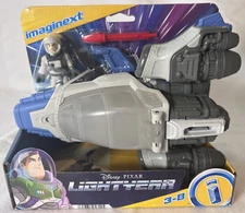 Imaginext Disney Lightyear Hyperspeed Explorer XL-01 Spaceship & Buzz Figure Toy