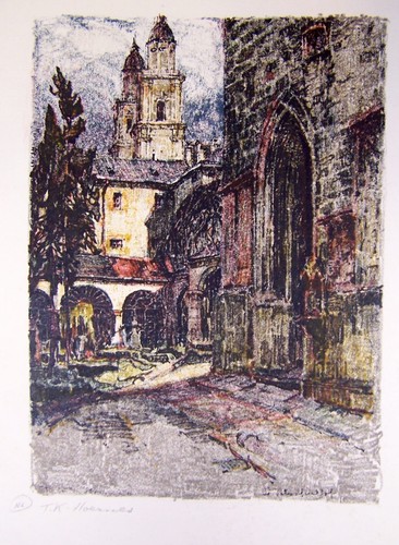 Pencil Signed TANNA KASIMIR-HOERNES Color Lithograph - NICE! - Picture 2 of 6