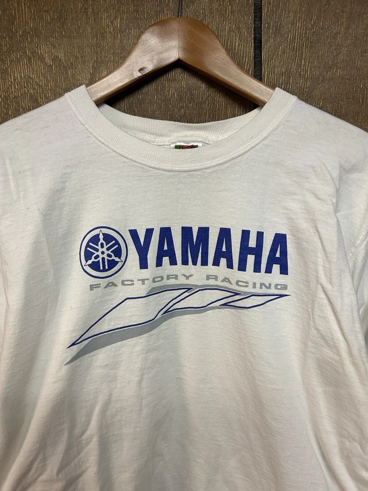 Camiseta Yamaha Factory Racing Manga Larga Talla L Blanca Foto 2 de 4