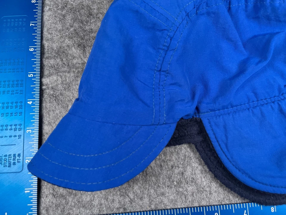 Gorro Lands' End Trapper adulto extra grande azul nailon polietileno oreja hecho en EE. UU. Foto 3 de 4