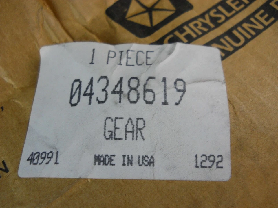 DODGE OMNI TRANSMISIÓN AUTOMÁTICA DIFERENCIAL LATERAL ENGRANAJE MOPAR 4348619 NOS Foto 4 de 4