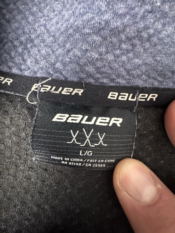 Bauer First Line Collection Quarter 1/4 Zip Mens Large Blue Hockey Golf - Image 2 of 4