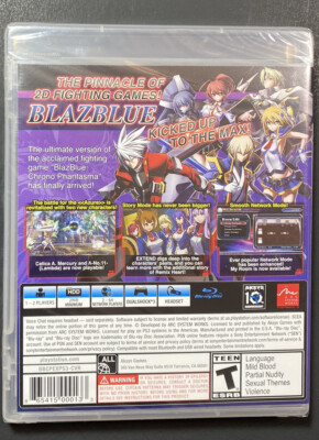 Jeu Blazblue PS3 Jeu BlazBlue Chronophantasma Extend PS3 - Neuf Sous Blister PAL - PEGI 12 Jeu Combat Pal Pegi 12