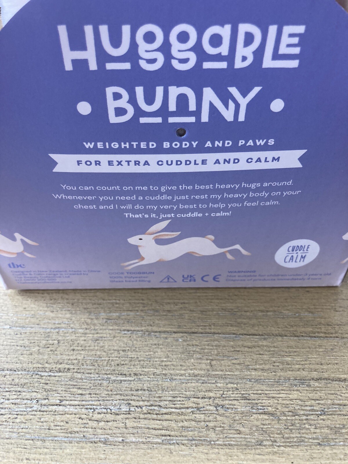 New Cuddle & Calm Weighted  Huggable Bunny Soothing Calming New In The Box 🐇