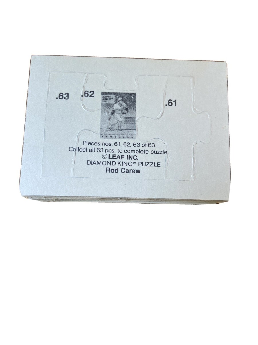 Leaf Rod Carew Minnesota Twins Diamond King Puzzle All 63 Pieces