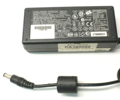 Compaq PA160002 AC Power Supply Adapter Charger Cord Output 19 V 3.16 A