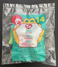 McDonald’s & TY Teenie Beanie Babies - "Coral the Fish" (2000) ~ Brand New !