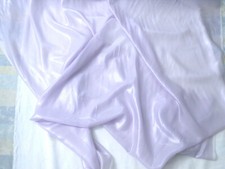 Silk Metallica lavender sheer satin fabric 1 linear yard 45 1/2" wide BTY