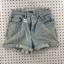 Vintage Gap Denim Blue High Wasited Cuffed Shorts Womens 25x4
