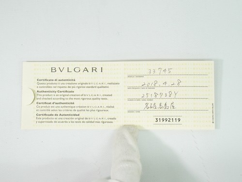 Cartera larga de cuero negra plateada BVLGARI 33745 - Imagen 10 de 10