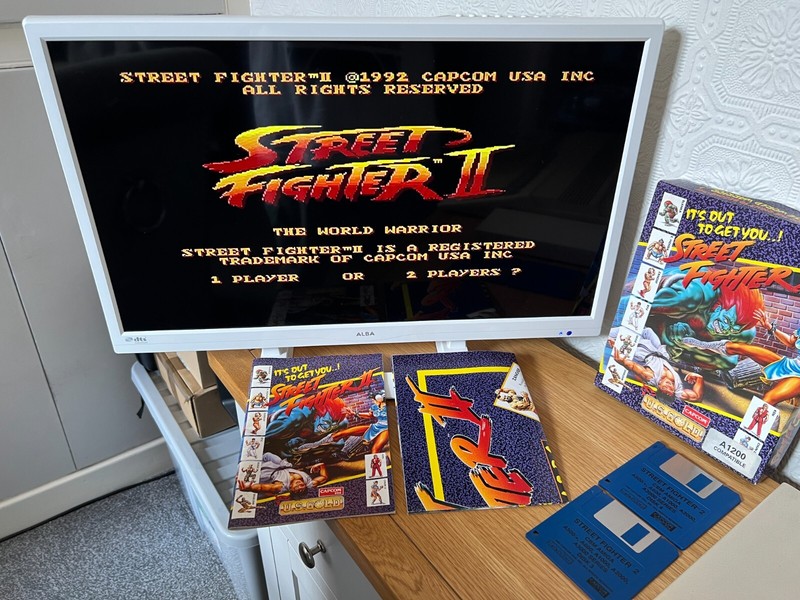Amiga Street Fighter 2 Game + Poster - Boxed & Working -🕹️Retro Gift Idea🕹️