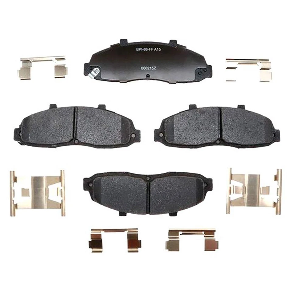 Pastilhas de freio dianteiras traseiras de cerâmica R-Line para 2000 2001 2002 2003 Ford F-150 - Imagem 3 de 4